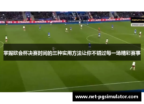 掌握欧会杯决赛时间的三种实用方法让你不错过每一场精彩赛事